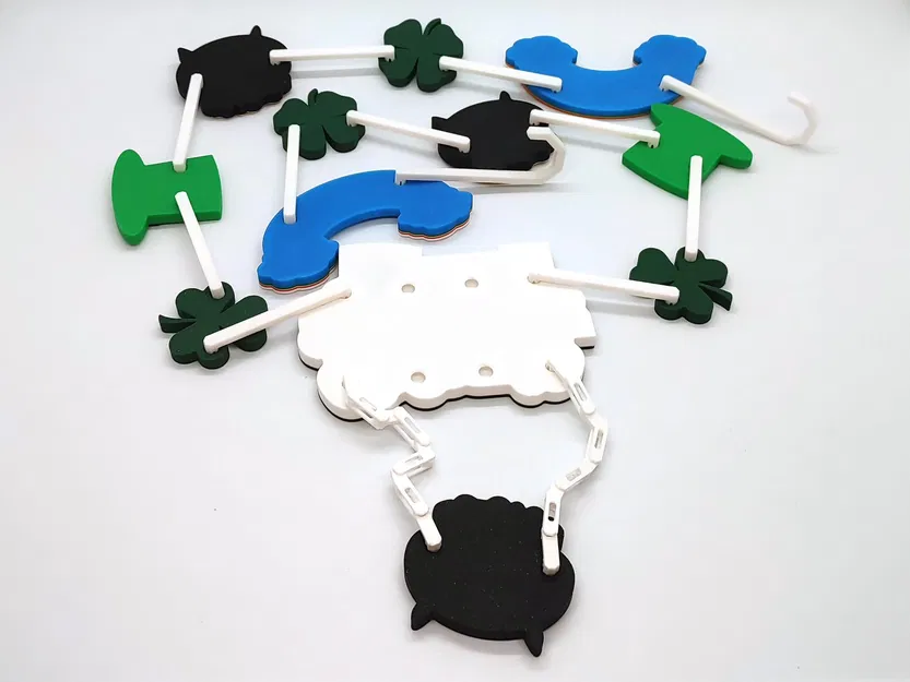 Dây trang trí lễ hội Ngày Thánh Patrick ghép nối màu sắc - Image 3