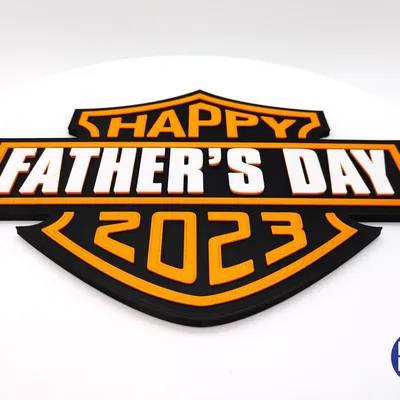 Biển báo Ngày của Cha lấy cảm hứng từ Harley-Davidson