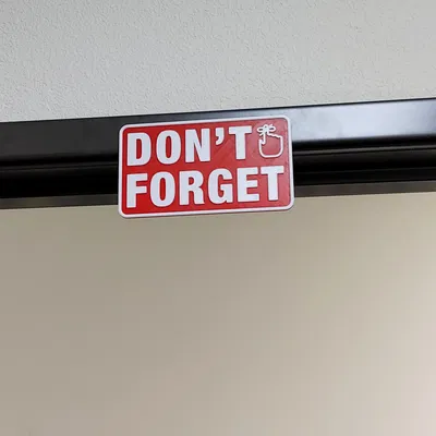 Biển nhắc nhở từ tính "Đừng Quên" treo cửa