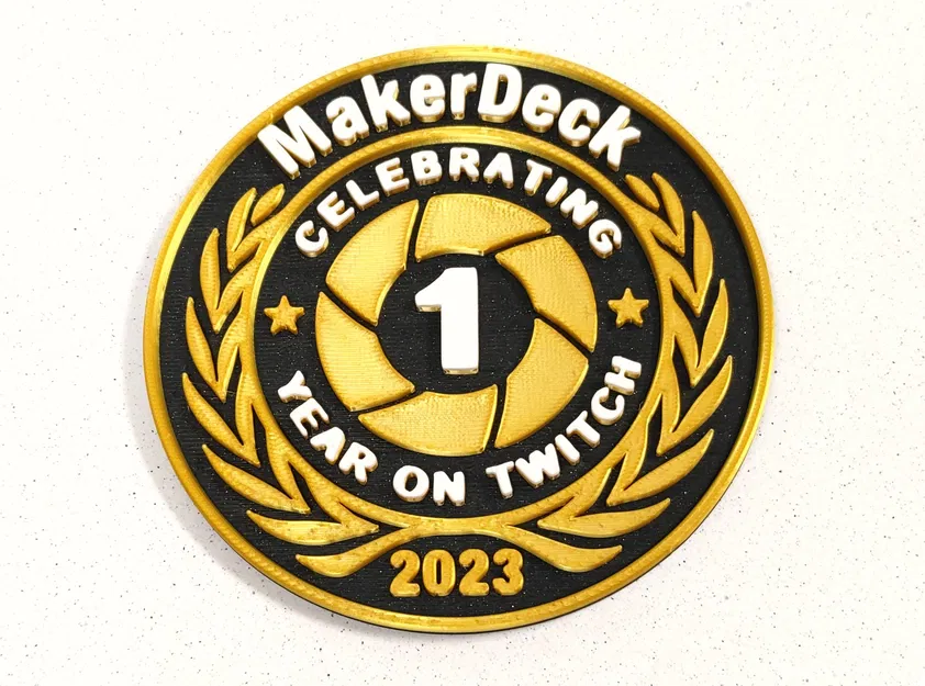 Huy hiệu kỷ niệm một năm MakerDeck trên Twitch - Image 1