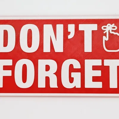 Biển nhắc nhở từ tính "Đừng Quên" treo cửa
