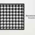 Lót ly Houndstooth hình vuông thanh lịch - Thumbnail 2