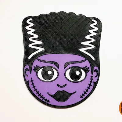 Giá đỡ ly Halloween - Cô dâu của Frankenstein