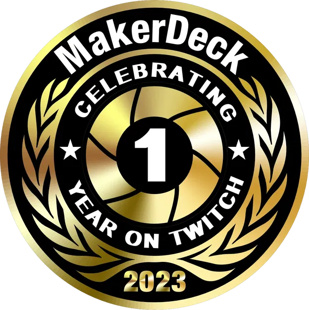 Huy hiệu kỷ niệm một năm MakerDeck trên Twitch - Image 4