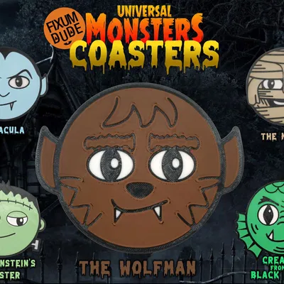 Giá đỡ ly hình người sói dễ thương cho Halloween