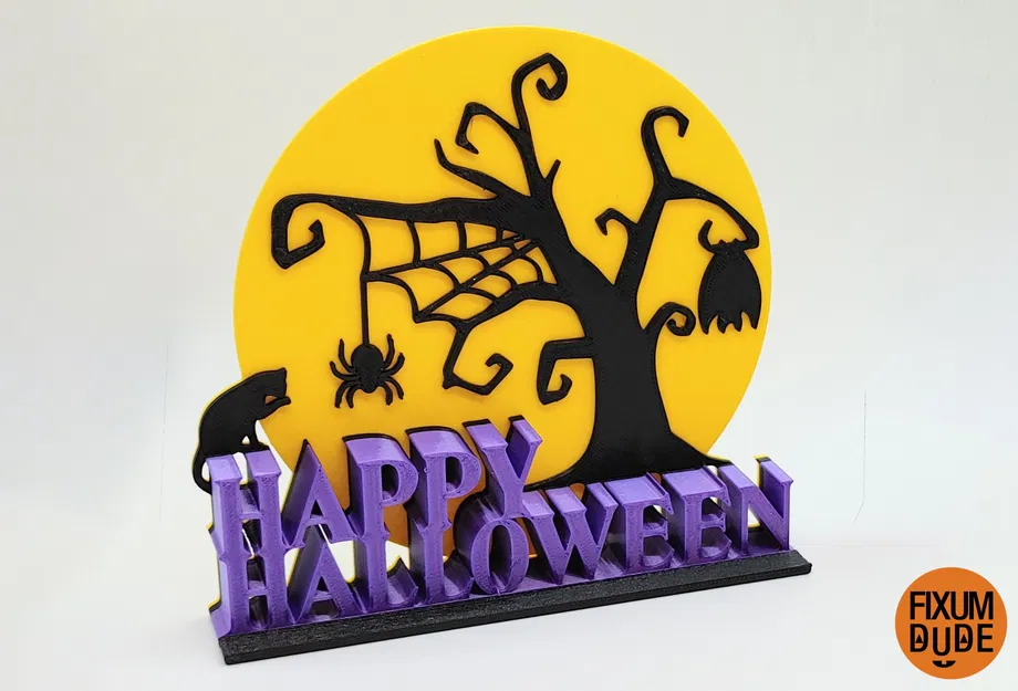 Trang trí bàn Halloween vui vẻ với mèo, nhện và dơi - Image 1