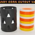 Bình hoa cắt hình kẹo ngô cho trang trí mùa thu/Halloween - Thumbnail 3