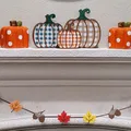 Trang trí bí ngô mùa thu họa tiết caro vui tươi - Thumbnail 2