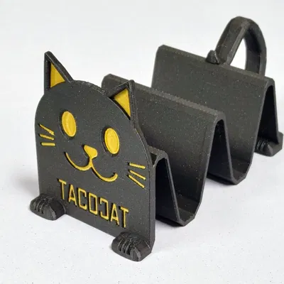 Giá đỡ taco hình mèo với tay cầm tiện lợi
