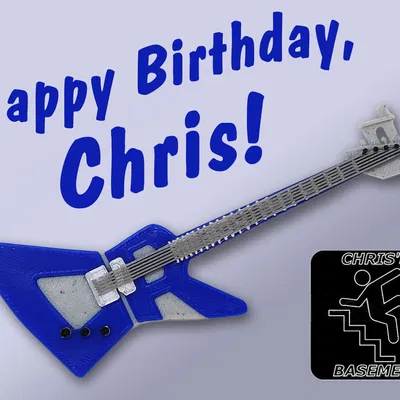Guitar Benchy sinh nhật của Chris Riley