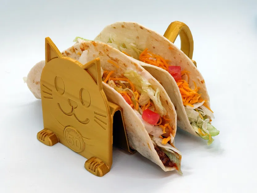 Giá đỡ taco TacoCat cho sinh nhật lần thứ 50 của Crussty - Image 1