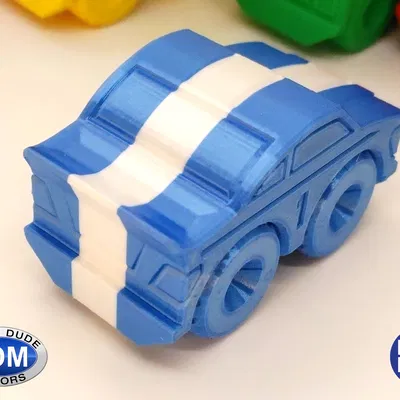 Xe đua in tại chỗ Fixum Dude Motors với bánh xe xoay