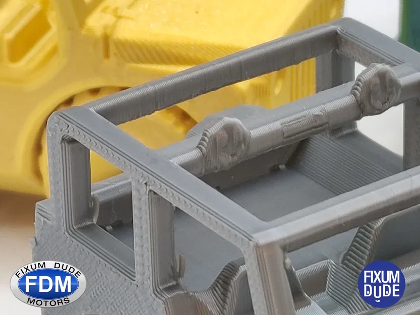 Xe Jeep in tại chỗ Fixum Dude Motors với bánh xe xoay - Image 4