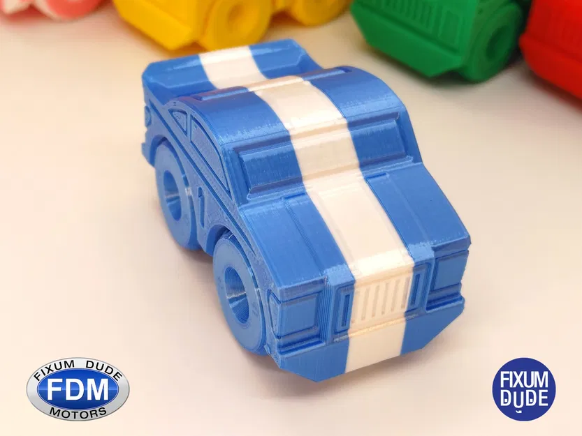 Xe đua in tại chỗ Fixum Dude Motors với bánh xe xoay - Image 4