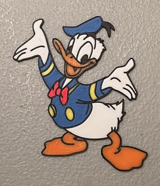 Nam châm Donald Duck đa màu sắc 6 màu - Image 1