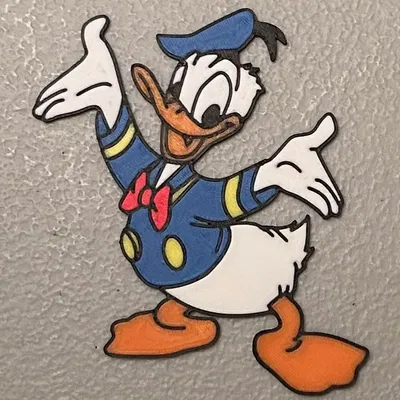 Nam châm Donald Duck đa màu sắc 6 màu