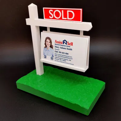 Giá đỡ danh thiếp kiểu biển "Bán" cho đại lý bất động sản
