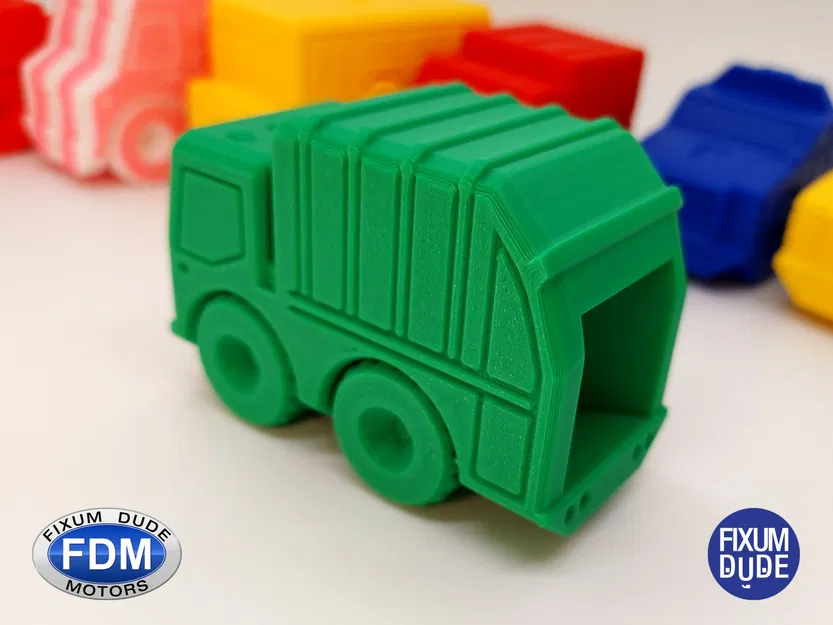 Xe rác in sẵn Fixum Dude Motors với bánh xe xoay - Image 2