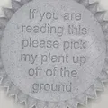 Đế chậu cây có cạnh nhọn và thông điệp thú vị - Thumbnail 3
