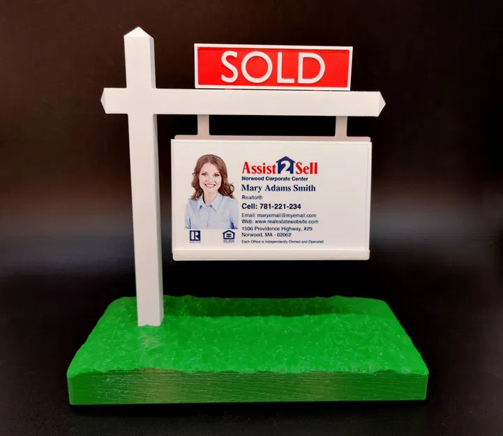 Giá đỡ danh thiếp kiểu biển "Bán" cho đại lý bất động sản - Image 2