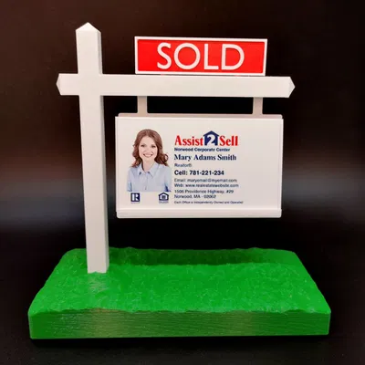 Giá đỡ danh thiếp kiểu biển "Bán" cho đại lý bất động sản