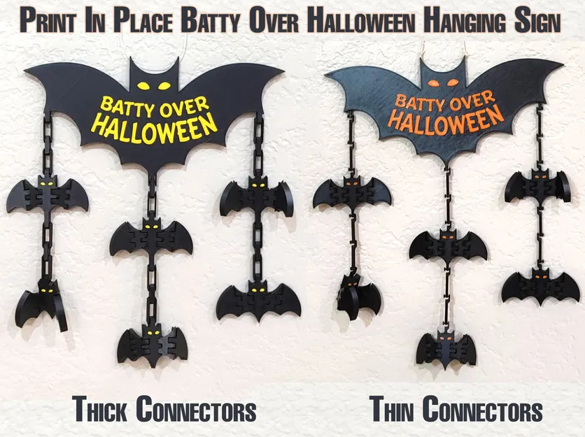 Trang trí dơi treo "Batty Over Halloween" lớn và nhỏ - Image 1