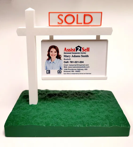 Giá đỡ danh thiếp kiểu biển "Bán" cho đại lý bất động sản - Image 3