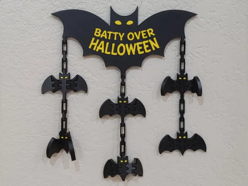 Trang trí dơi treo "Batty Over Halloween" lớn và nhỏ - Image 2