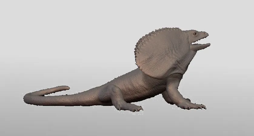 Tượng thạch lizard có mào rực rỡ - Image 3