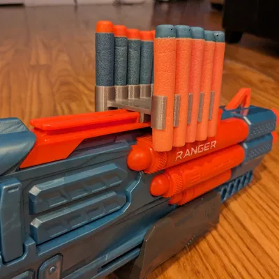 Giá đỡ 10 viên đạn cho súng Nerf trên ray chiến thuật