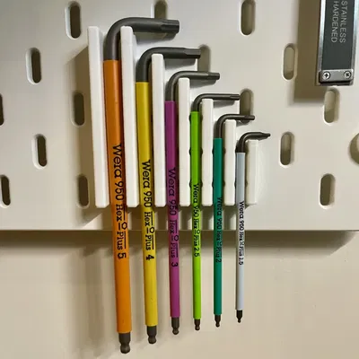 Giá đỡ từ tính cho bộ chìa khóa Allen Wera trên bảng ghim Skadis