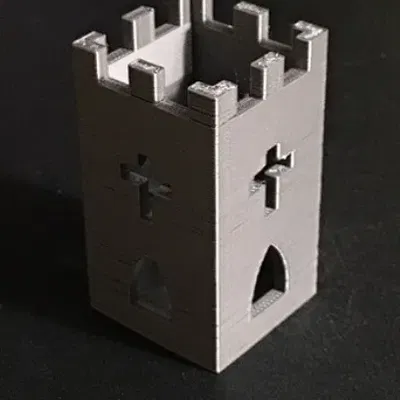 Lâu đài nhỏ đơn giản cho bàn chơi tabletop