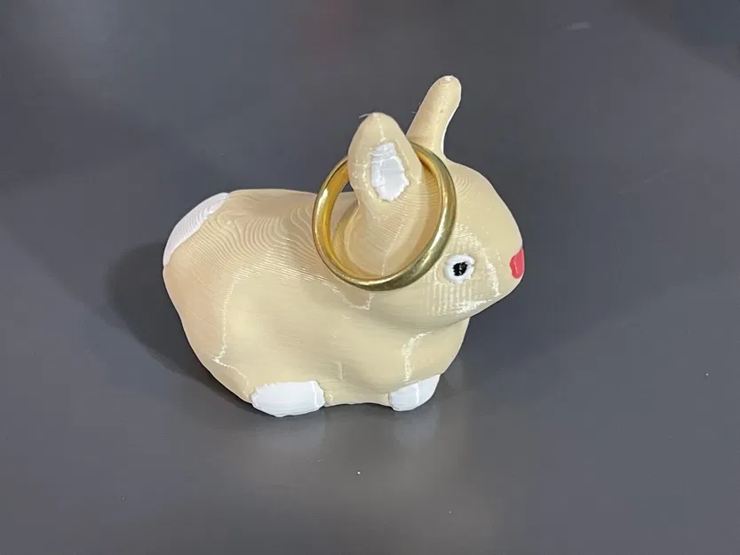 Mô hình thỏ con dễ thương với khả năng giữ nhẫn - Image 4