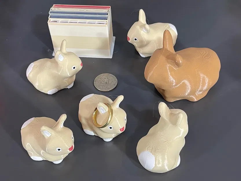 Mô hình thỏ con dễ thương với khả năng giữ nhẫn - Image 6