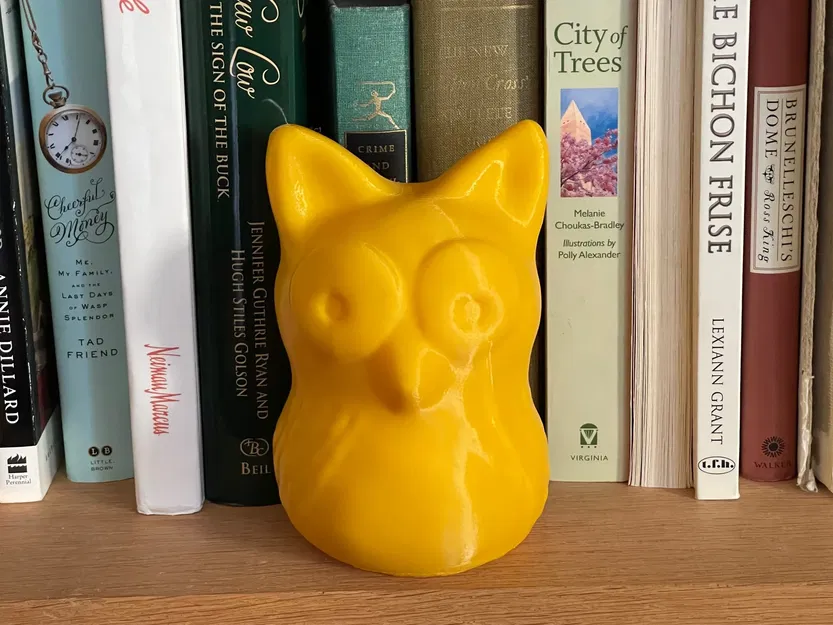 Cú vàng may mắn làm từ đất sét thời tiểu học - Image 1