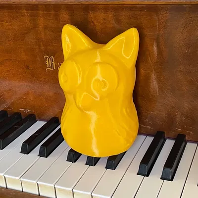 Cú vàng may mắn làm từ đất sét thời tiểu học