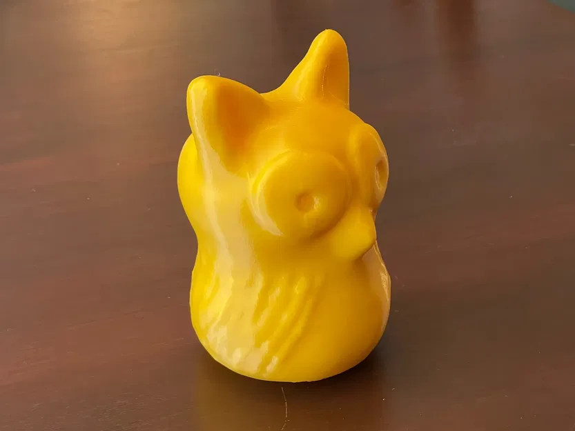 Cú vàng may mắn làm từ đất sét thời tiểu học - Image 4