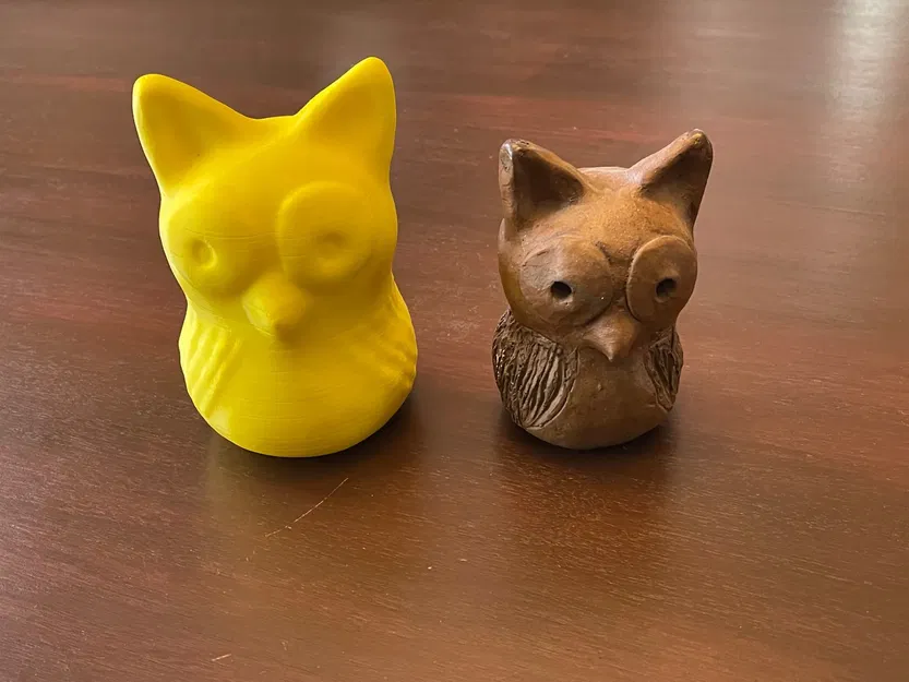 Cú vàng may mắn làm từ đất sét thời tiểu học - Image 6