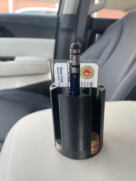 Giá đỡ cốc ô tô kiêm phân loại tiền xu và bút - Image 2