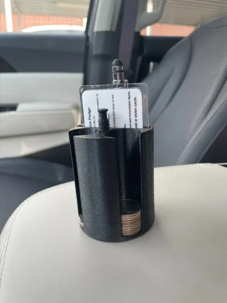 Giá đỡ cốc ô tô kiêm phân loại tiền xu và bút - Image 3