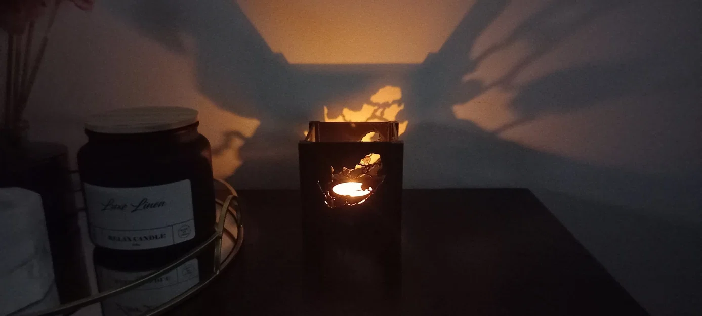 Đế đèn tealight hình bản đồ khu vực Nam Phi - Image 2