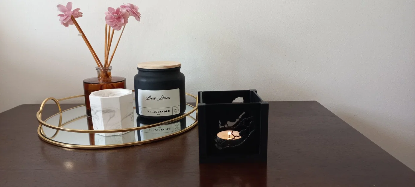 Đế đèn tealight hình bản đồ khu vực Nam Phi - Image 4