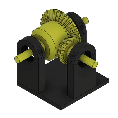 Mô hình hộp số vi sai khóa trong ô tô