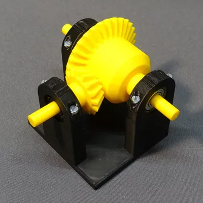 Mô hình hộp số vi sai khóa trong ô tô