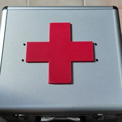 Biểu tượng thập tự đỏ cho hộp sơ cứu