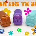 Xe buýt VW cổ điển với bánh xe xoay in sẵn - Thumbnail 1
