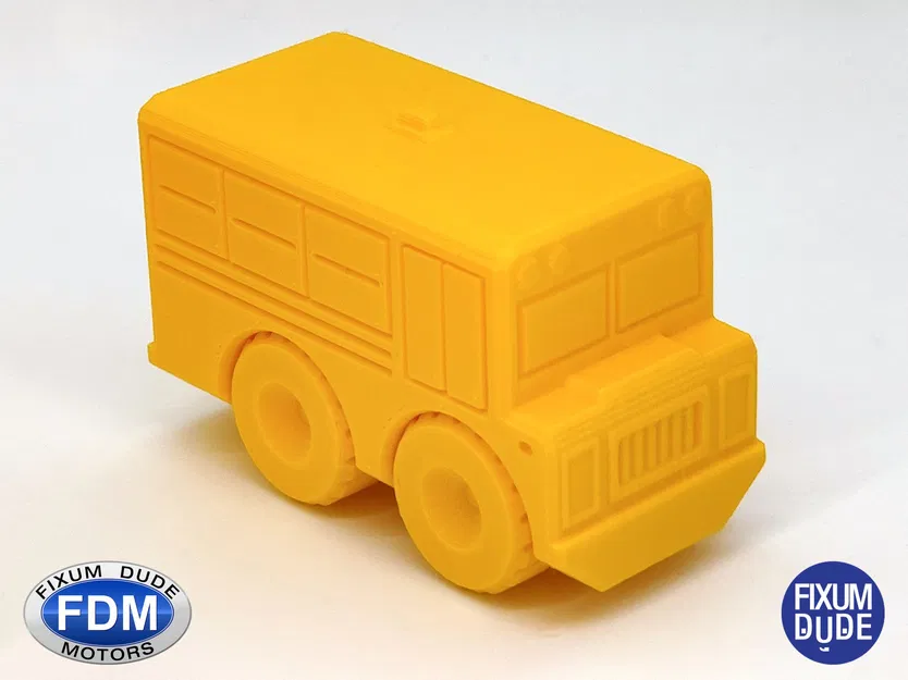 Xe buýt trường học in tại chỗ Fixum Dude Motors - Image 1