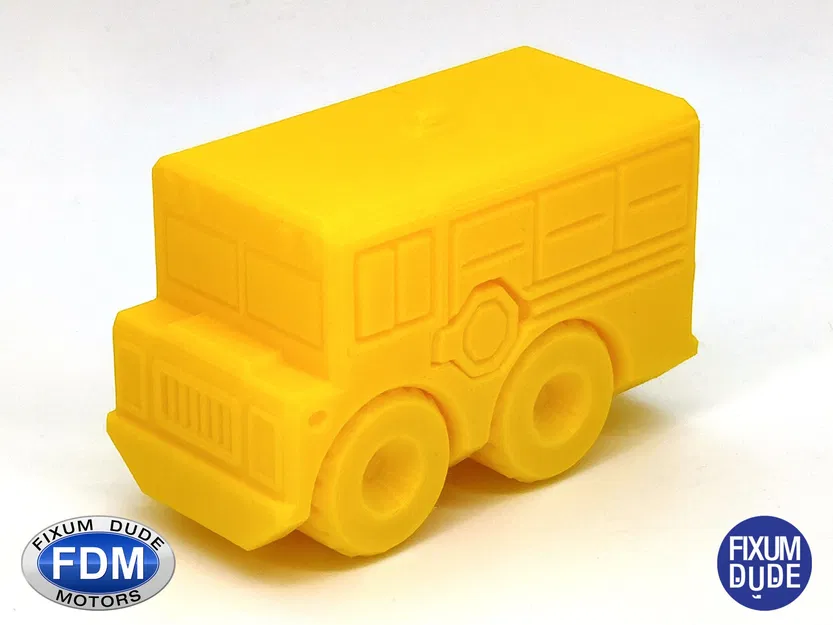 Xe buýt trường học in tại chỗ Fixum Dude Motors - Image 2