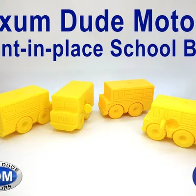 Xe buýt trường học in tại chỗ Fixum Dude Motors