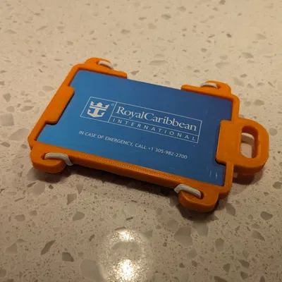 Giá đỡ thẻ ID với lỗ treo chìa khóa và dây đàn hồi